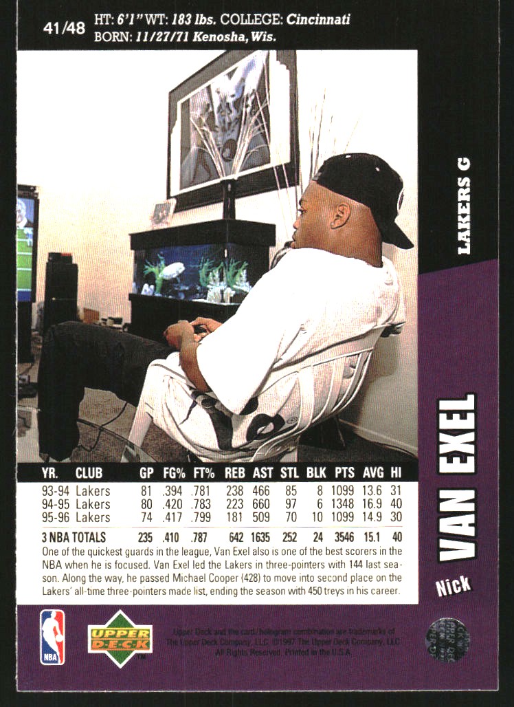 1996-97 Upper Deck Folz Minis #41 Nick Van Exel