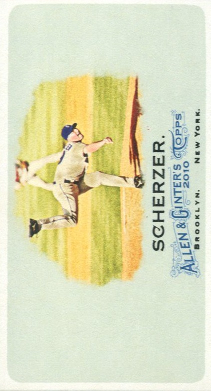 2010 Topps Allen and Ginter Mini A and G Back #25 Max Scherzer