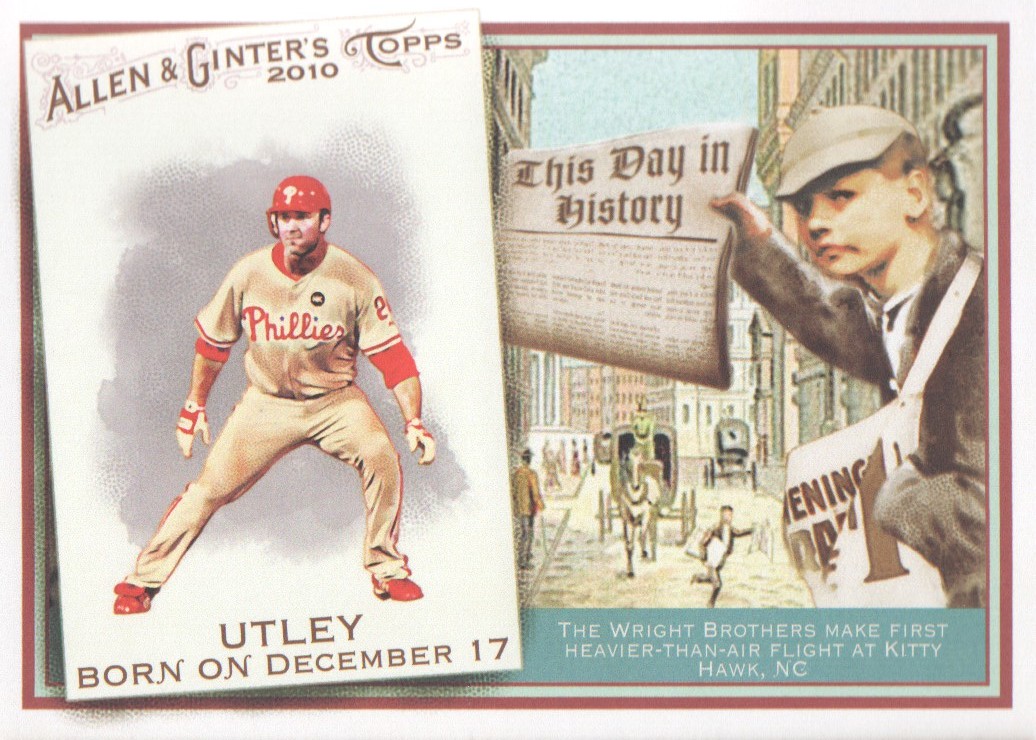 2010 Topps Allen and Ginter This Day in History #TDH1 Chase Utley