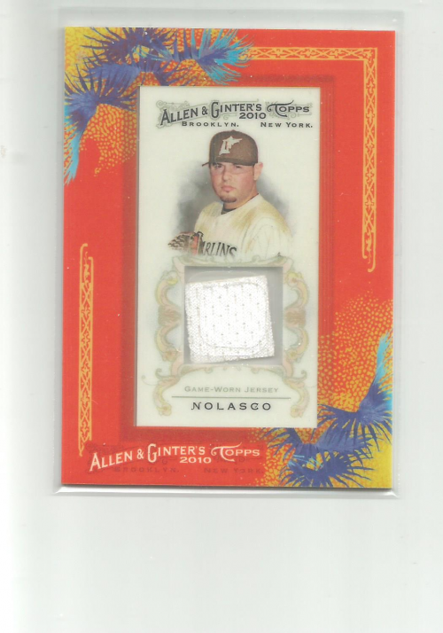 2010 Topps Allen and Ginter Relics #RN Ricky Nolasco