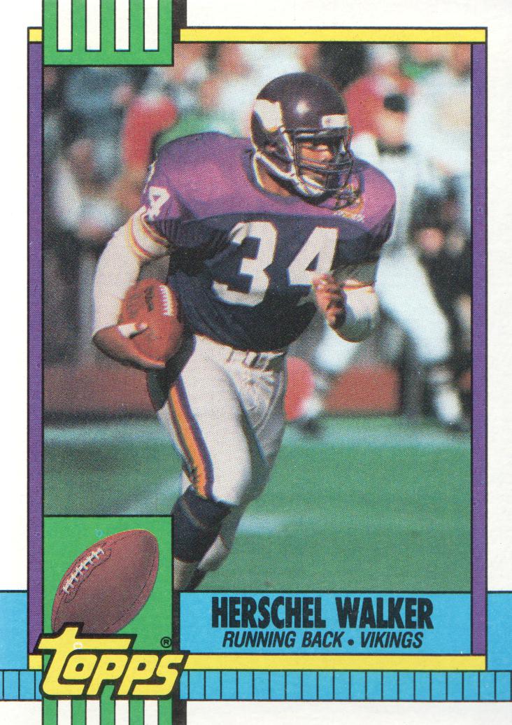 1991 Pro Set #576 Herschel Walker Minnesota Vikings NFL Football Card