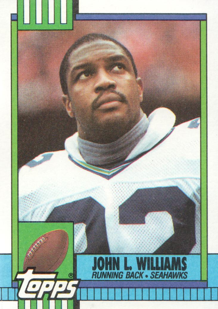 1990 Topps Disclaimer Back #339 John L. Williams