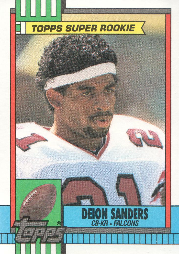 1990 FLEER DEION SANDERS RC ROOKIE CARD at 's Sports Collectibles  Store