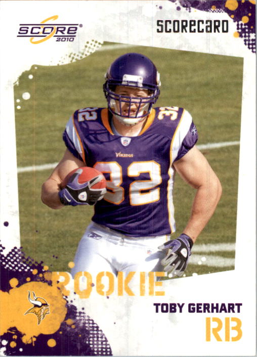 2010 Score Scorecard #397 Toby Gerhart