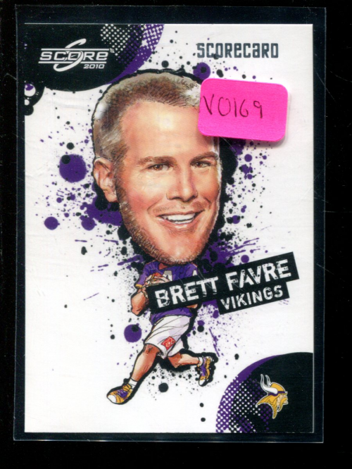 2010 Score NFL Players Scorecard #6 Brett Favre