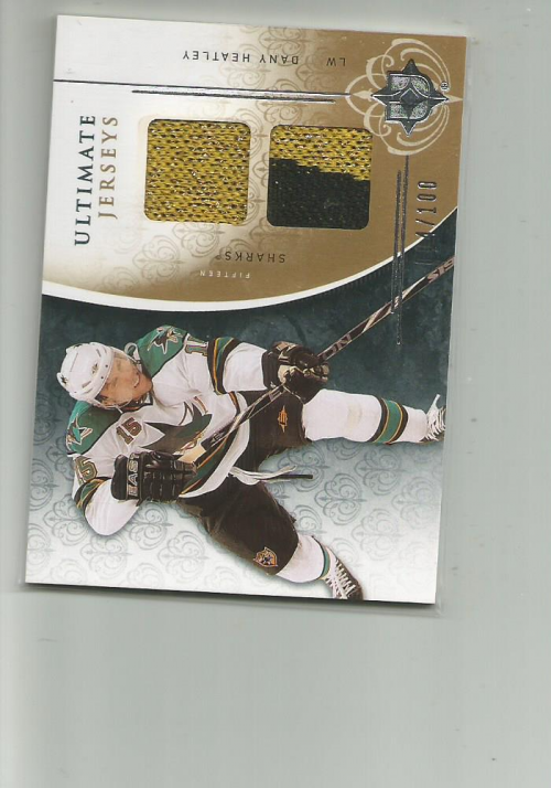 2009-10 Ultimate Collection Ultimate Jerseys #UJDH Dany Heatley