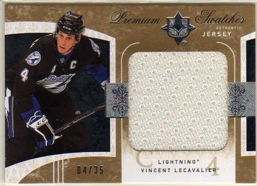 2009-10 Ultimate Collection Premium Swatches #PSVL Vincent Lecavalier