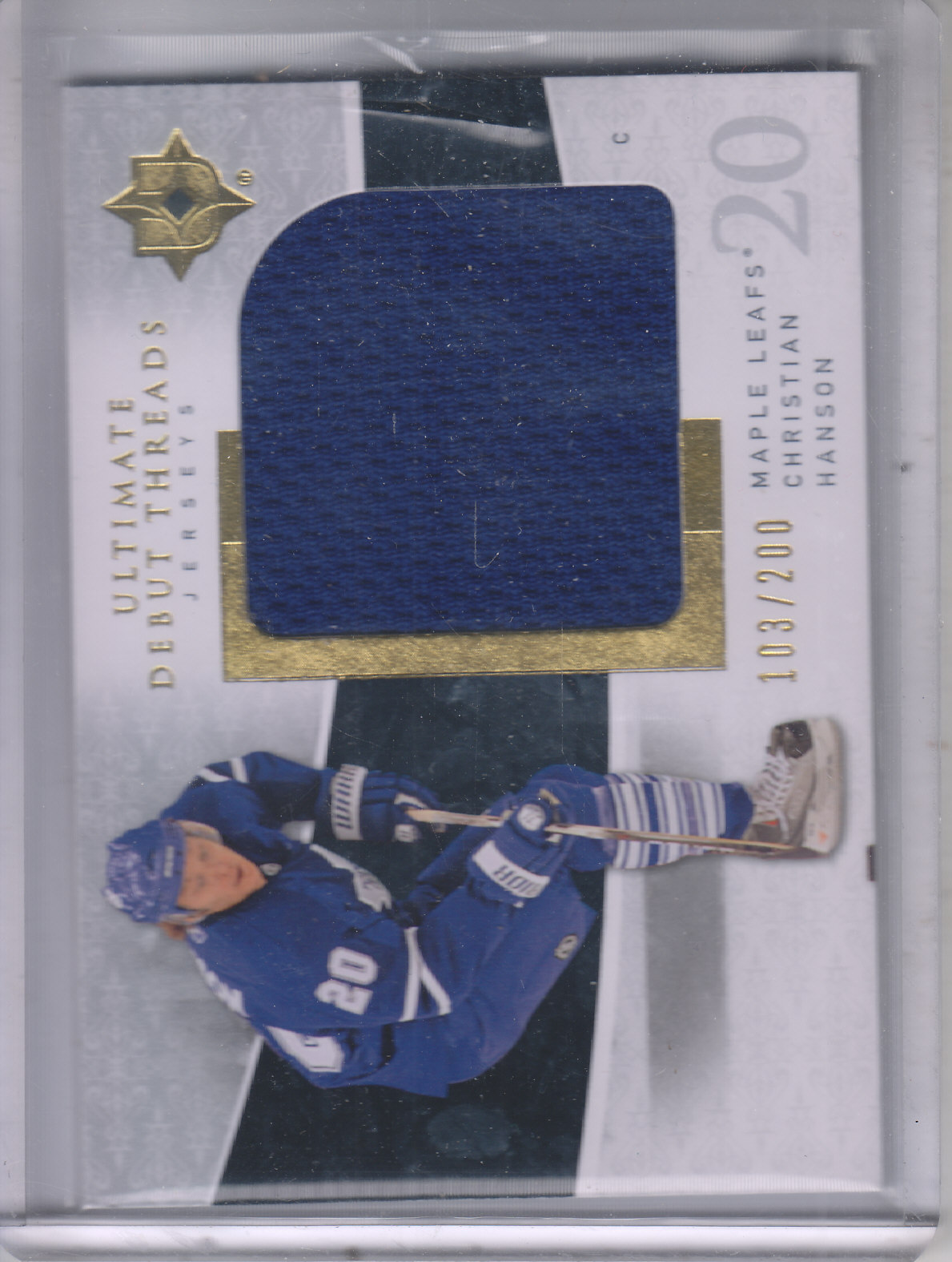 2009-10 Ultimate Collection Debut Threads #UDTCH Christian Hanson