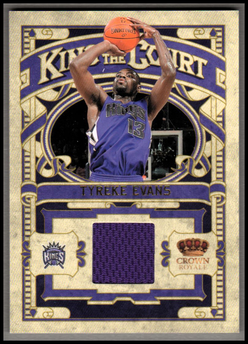 2009-10 Crown Royale King on the Court Materials #9 Tyreke Evans