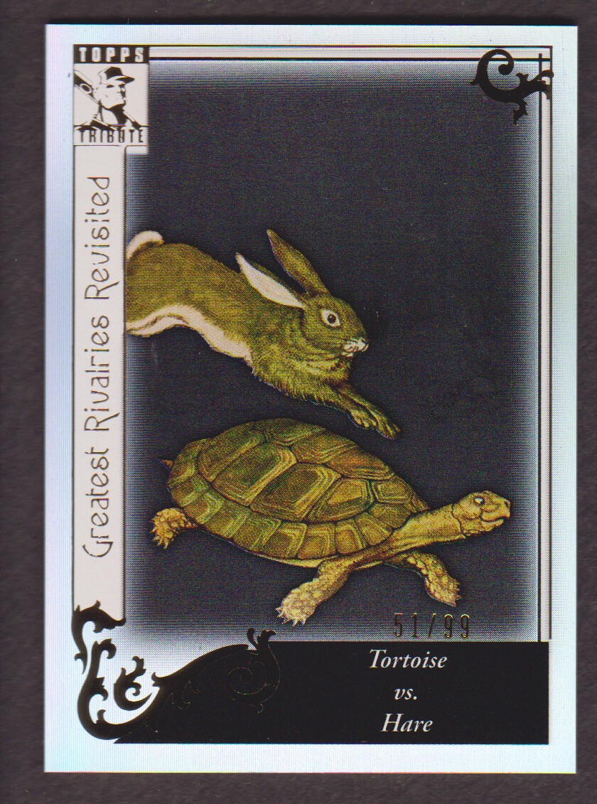 2010 Topps Tribute Black #100 Tortoise vs The Hare