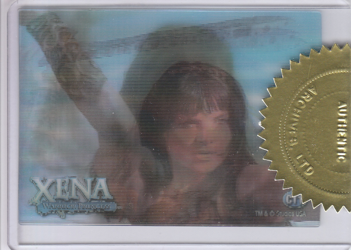 2003 Rittenhouse The Quotable Xena Warrior Princess Xena in Motion #CT1 Xena in Motion (issued as case-topper)