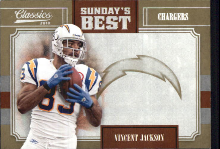 2010 Classics Sunday's Best Gold #11 Vincent Jackson