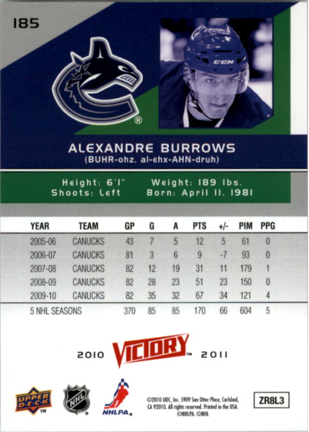 2010-11 Upper Deck Victory - #328 Sergei Bobrovsky (RC)