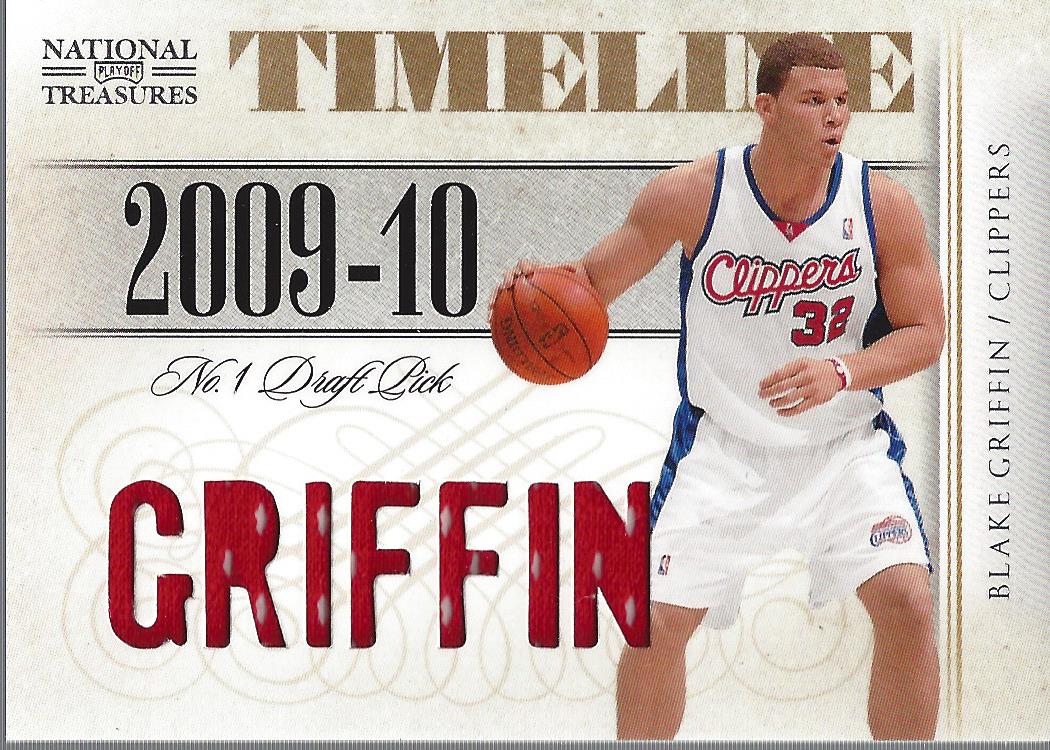 2009-10 Playoff National Treasures Timeline Materials Custom Names #29 Blake Griffin/49