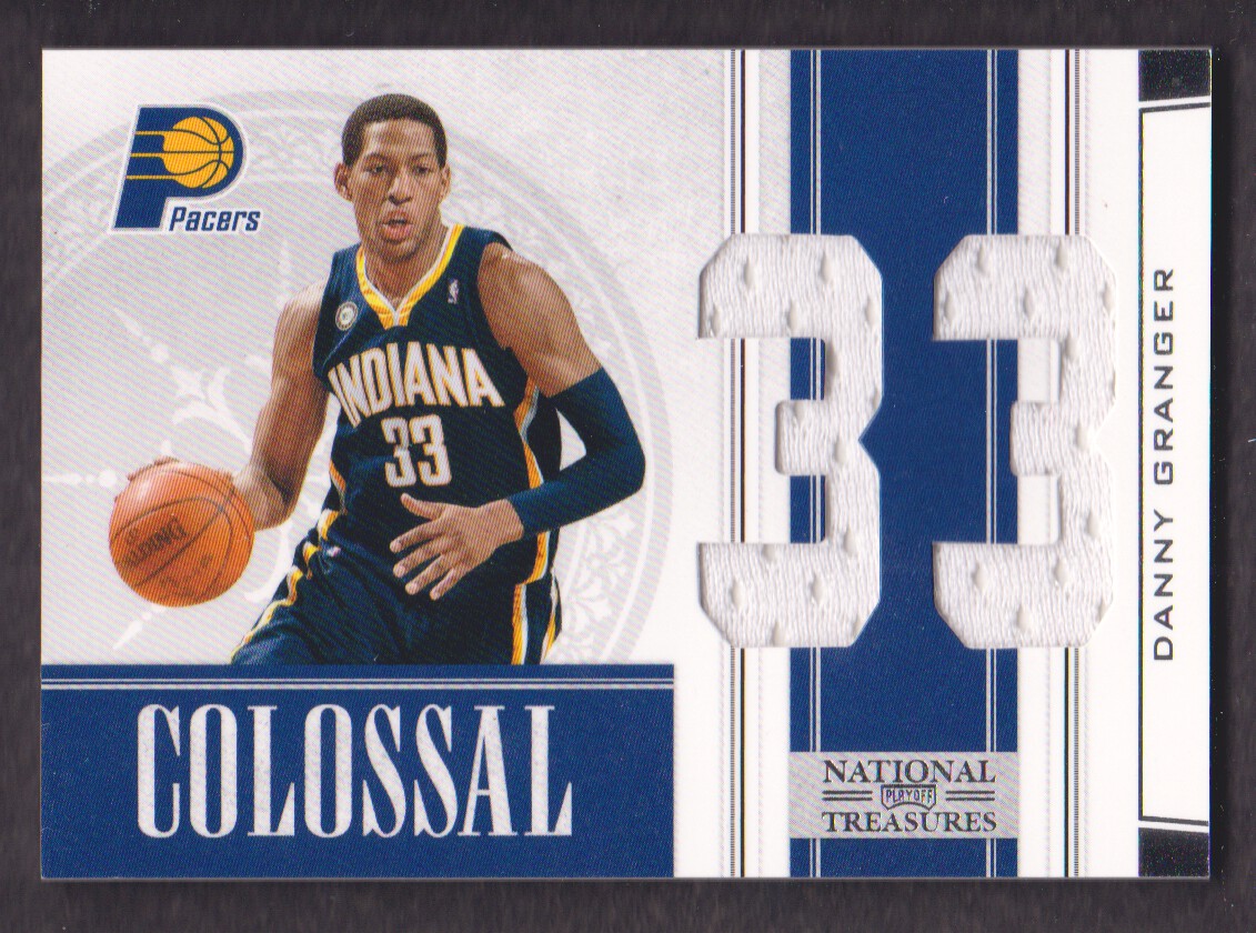 2009-10 Playoff National Treasures Colossal Materials Jersey Numbers #25 Danny Granger/99