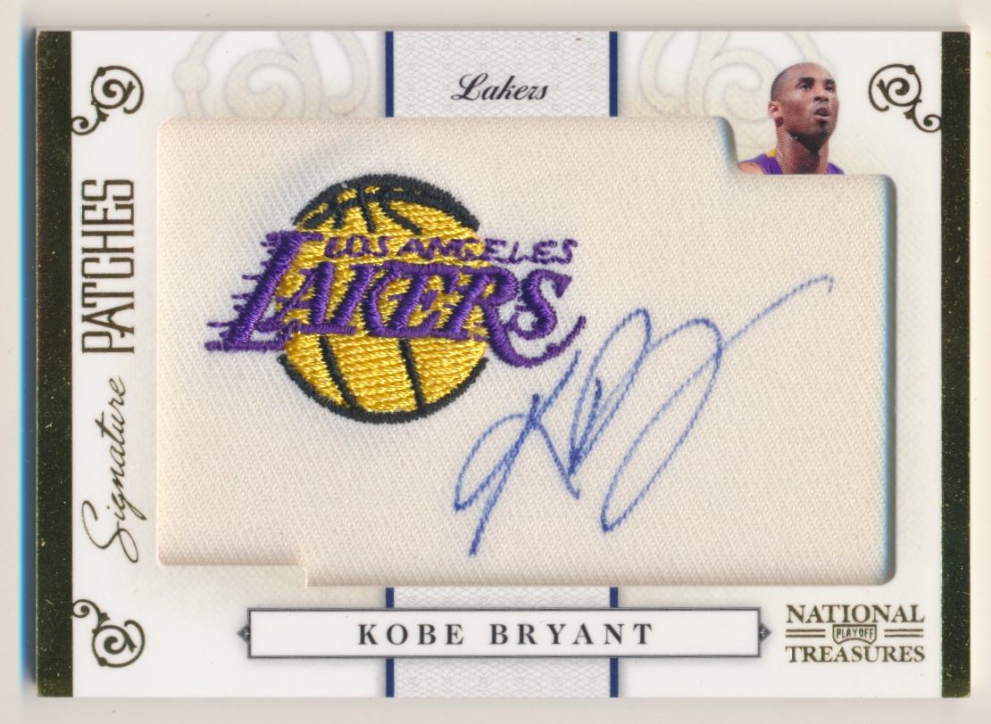 2009-10 Playoff National Treasures Signature Patches NBA Team #24 Kobe Bryant/100