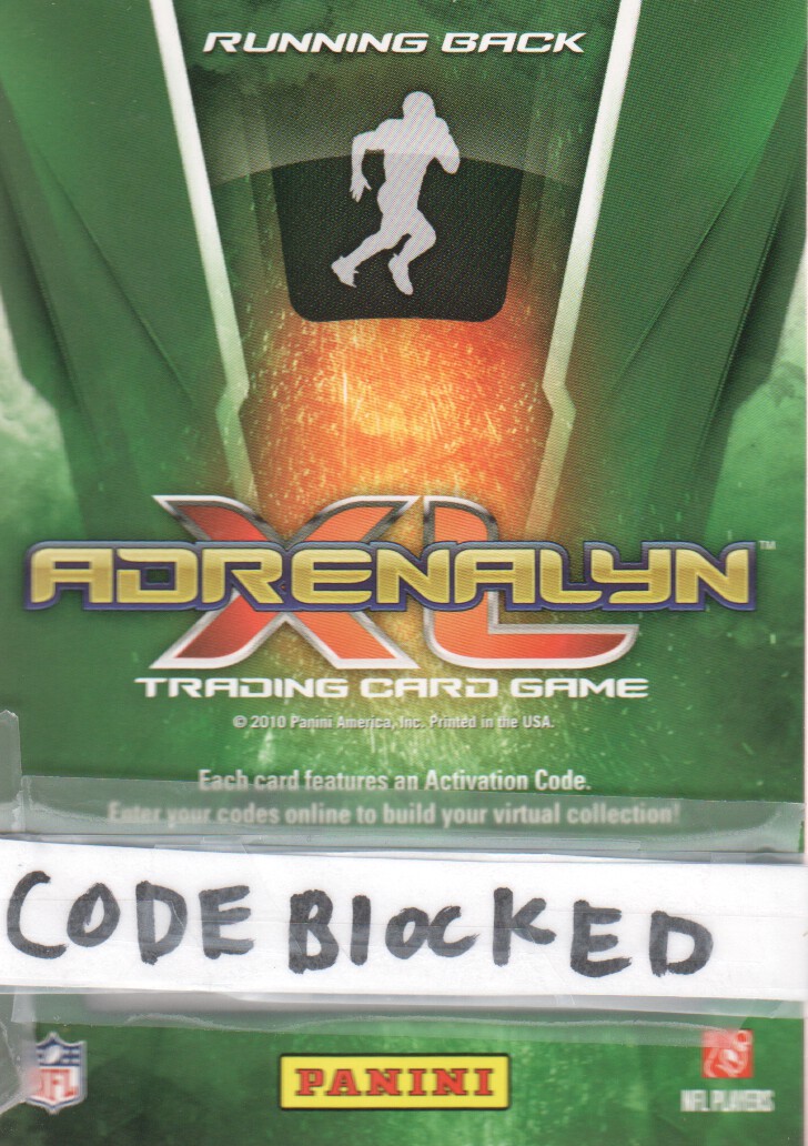 2010 Adrenalyn XL #166 Steve Slaton back image