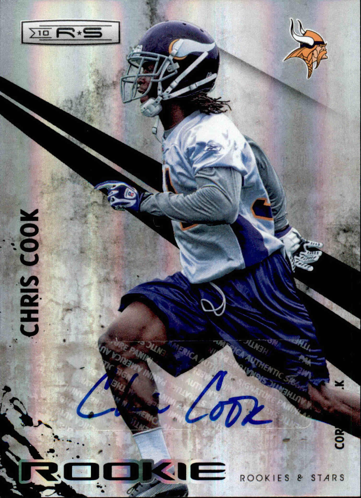 2010 Rookies and Stars Rookie Autographs Holofoil #181 Chris Cook