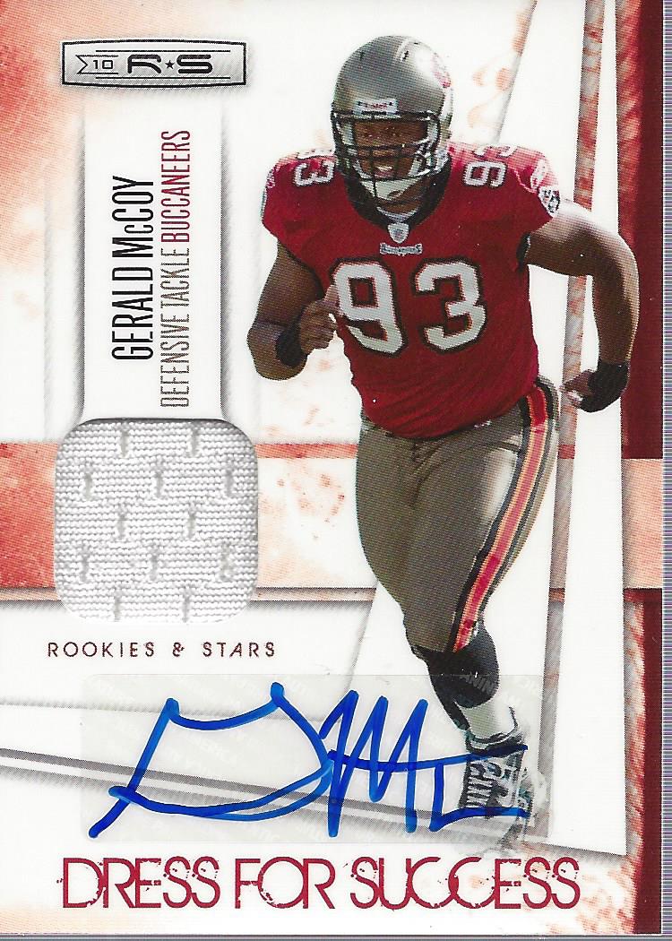 2010 Rookies and Stars Dress for Success Jerseys Autographs #16 Gerald McCoy/100