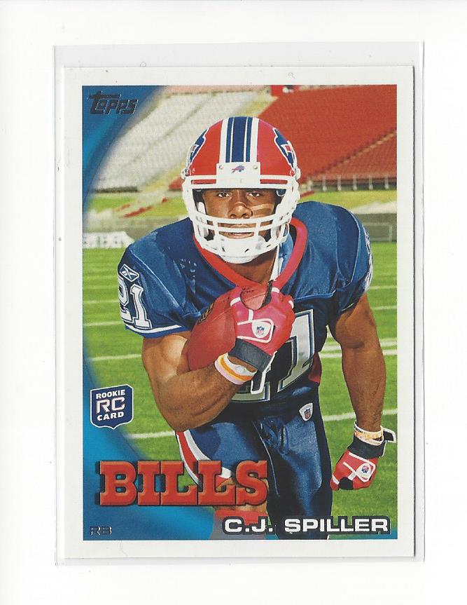2010 Topps #167A C.J. Spiller RC/Rushing pose
