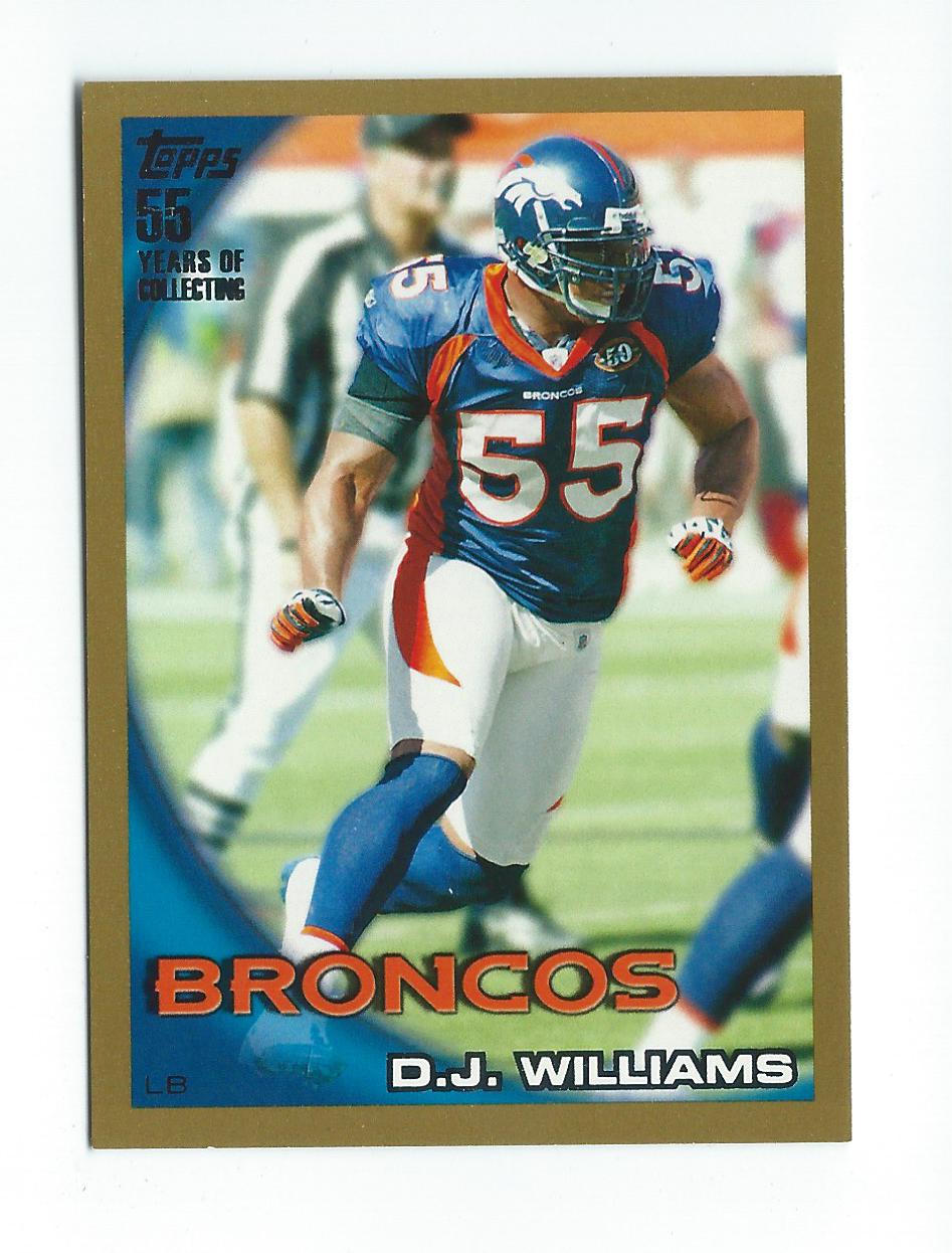 2010 Topps Gold #345 D.J. Williams