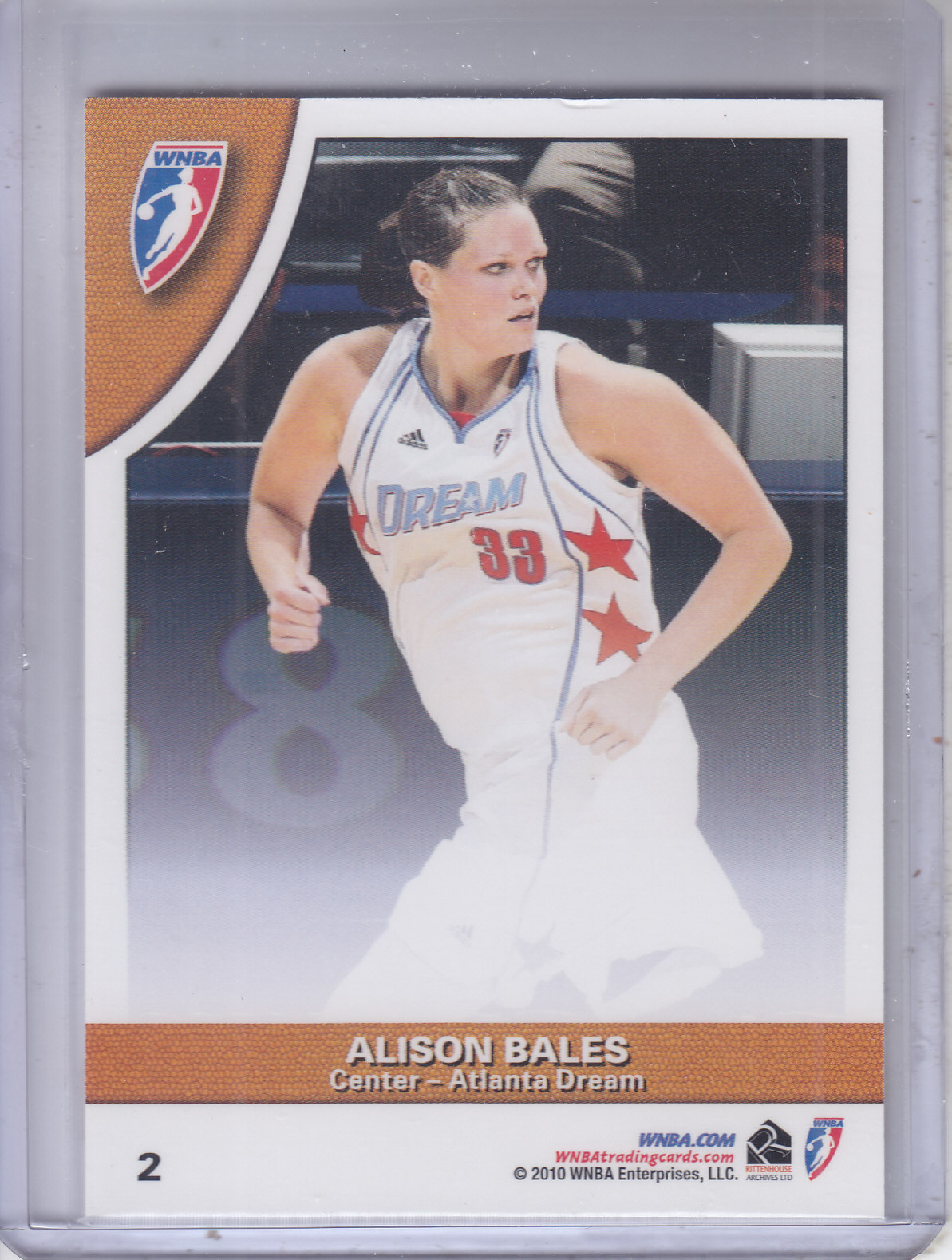 2010 WNBA #2 Sancho Lyttle/Alison Bales back image