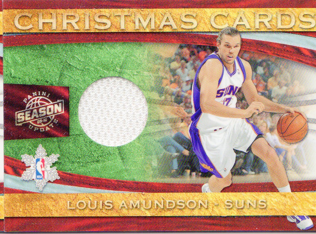 2009-10 Panini Season Update Christmas Cards Materials #27 Louis Amundson