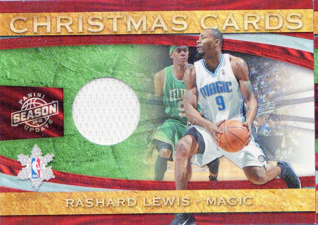 2009-10 Panini Season Update Christmas Cards Materials #35 Rashard Lewis