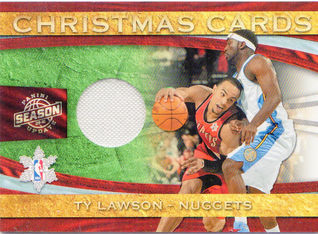 2009-10 Panini Season Update Christmas Cards Materials #39 Ty Lawson