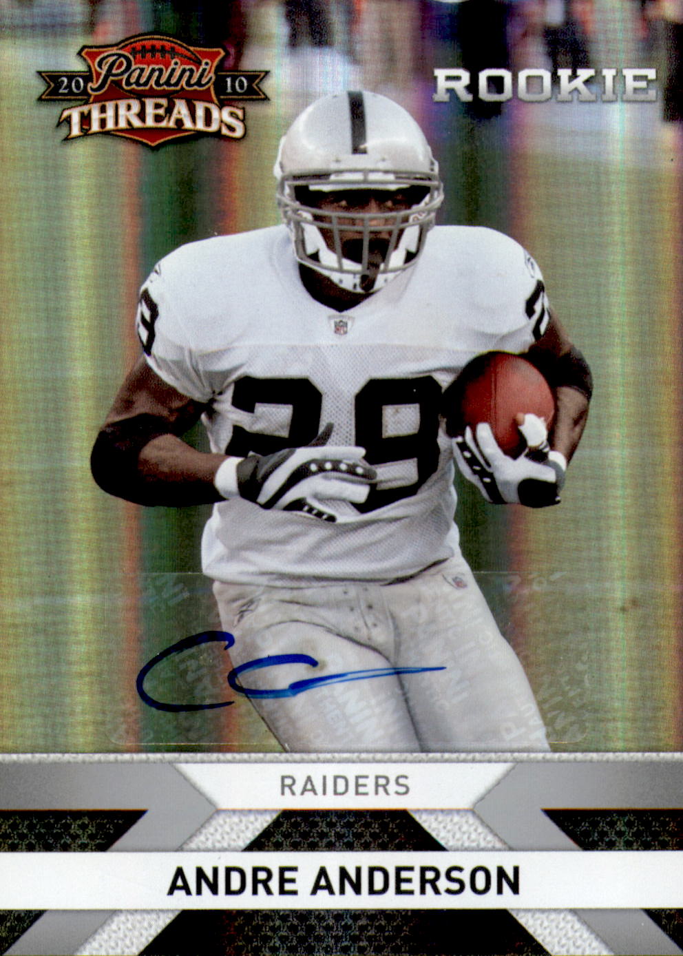 2010 Panini Threads Autographs Silver #204 Andre Anderson/499