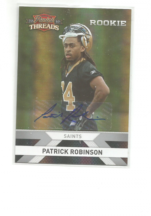 2010 Panini Threads Autographs Silver #271 Patrick Robinson/499