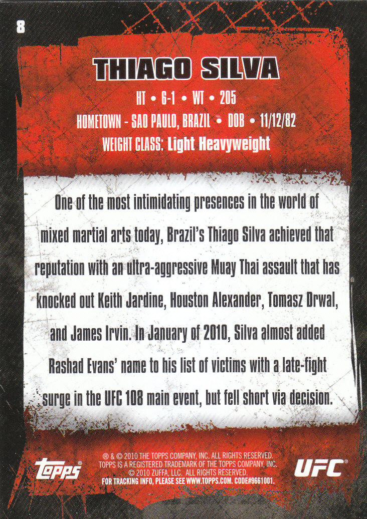 2010 Topps UFC (Ultimate Fighting Championship) MMA "Gold" Parallel Cards - Picture 17 of 397