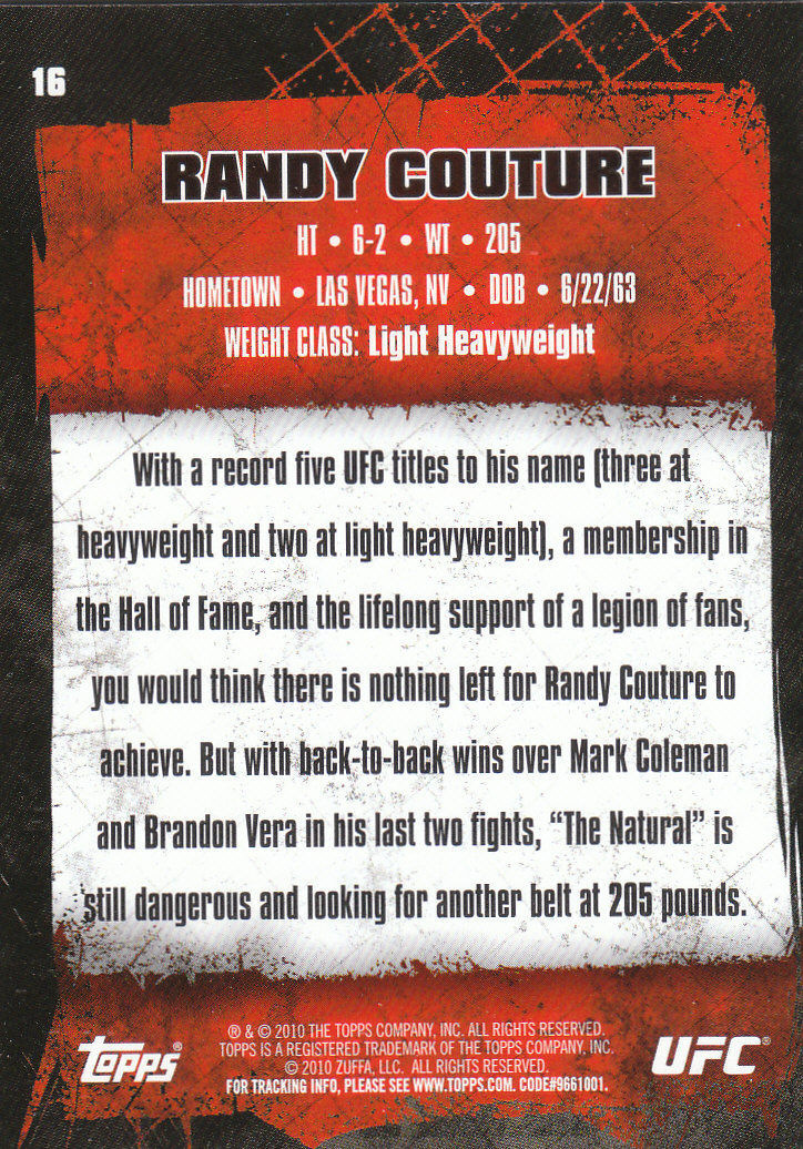 2010 Topps UFC (Ultimate Fighting Championship) MMA "Gold" Parallel Cards - Picture 33 of 397