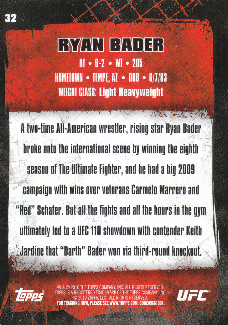 2010 Topps UFC (Ultimate Fighting Championship) MMA "Gold" Parallel Cards - Picture 65 of 397