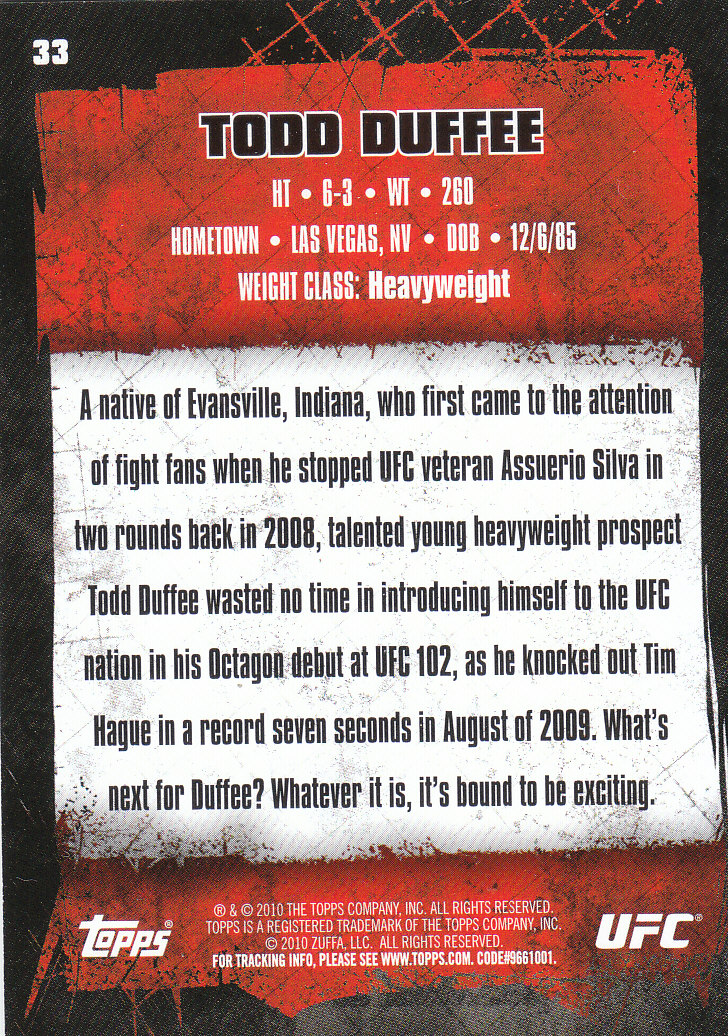 2010 Topps UFC (Ultimate Fighting Championship) MMA "Gold" Parallel Cards - Picture 67 of 397