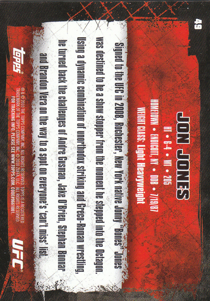 2010 Topps UFC (Ultimate Fighting Championship) MMA "Gold" Parallel Cards - Picture 99 of 397