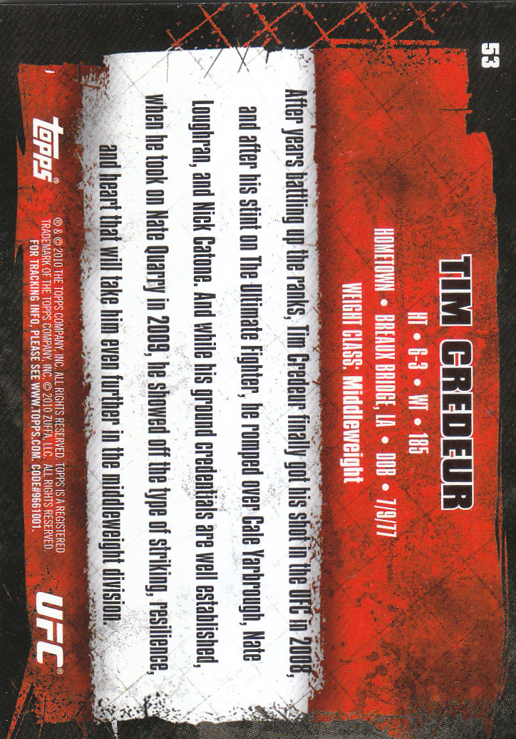 2010 Topps UFC (Ultimate Fighting Championship) MMA "Gold" Parallel Cards - Picture 107 of 397