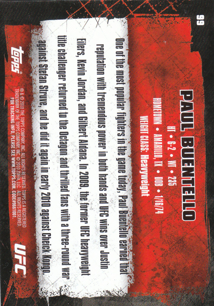 2010 Topps UFC (Ultimate Fighting Championship) MMA "Gold" Parallel Cards - Picture 199 of 397
