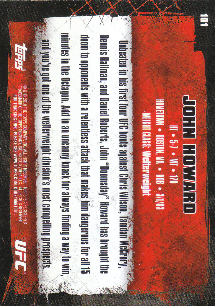 2010 Topps UFC (Ultimate Fighting Championship) MMA "Gold" Parallel Cards - Picture 203 of 397