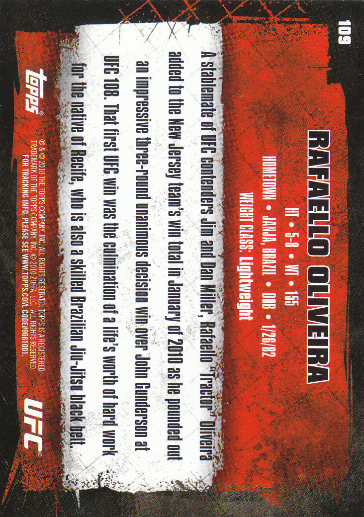 2010 Topps UFC (Ultimate Fighting Championship) MMA "Gold" Parallel Cards - Picture 219 of 397
