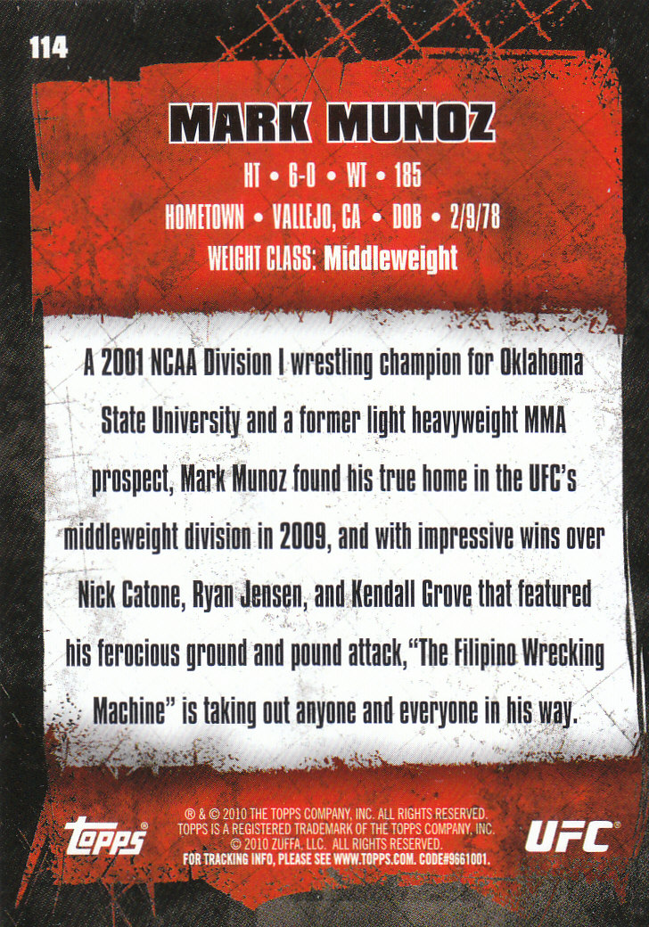 2010 Topps UFC (Ultimate Fighting Championship) MMA "Gold" Parallel Cards - Picture 229 of 397