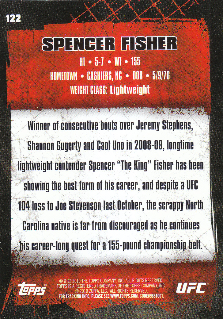 2010 Topps UFC (Ultimate Fighting Championship) MMA "Gold" Parallel Cards - Picture 245 of 397