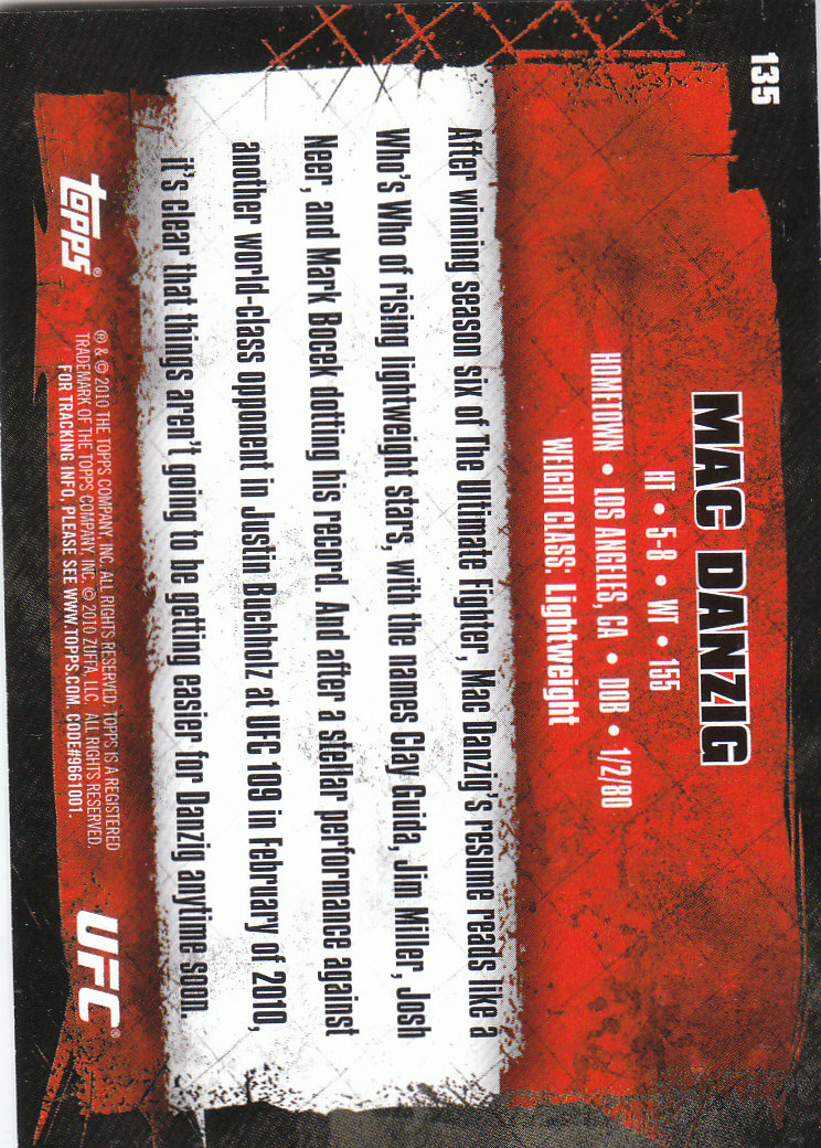 2010 Topps UFC (Ultimate Fighting Championship) MMA "Gold" Parallel Cards - Picture 271 of 397