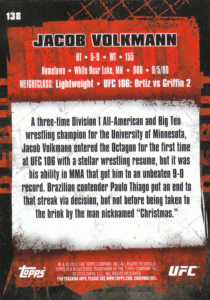 2010 Topps UFC (Ultimate Fighting Championship) MMA "Gold" Parallel Cards - Picture 277 of 397