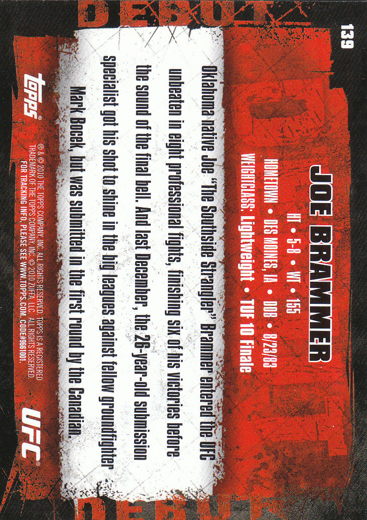 2010 Topps UFC (Ultimate Fighting Championship) MMA "Gold" Parallel Cards - Picture 279 of 397