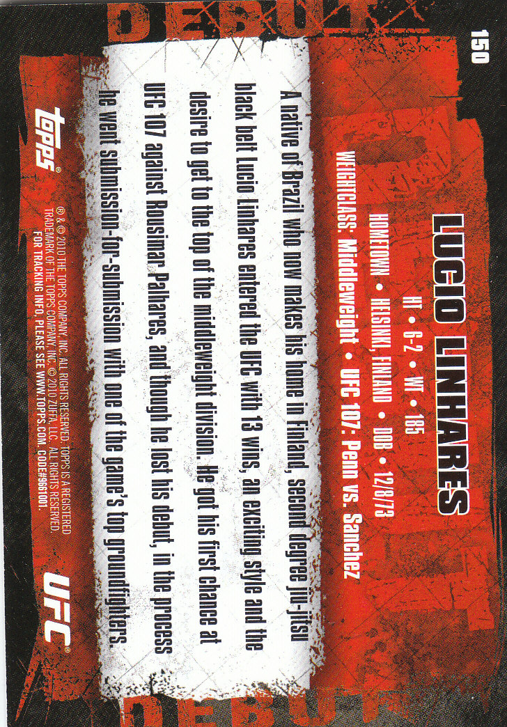 2010 Topps UFC (Ultimate Fighting Championship) MMA "Gold" Parallel Cards - Picture 301 of 397