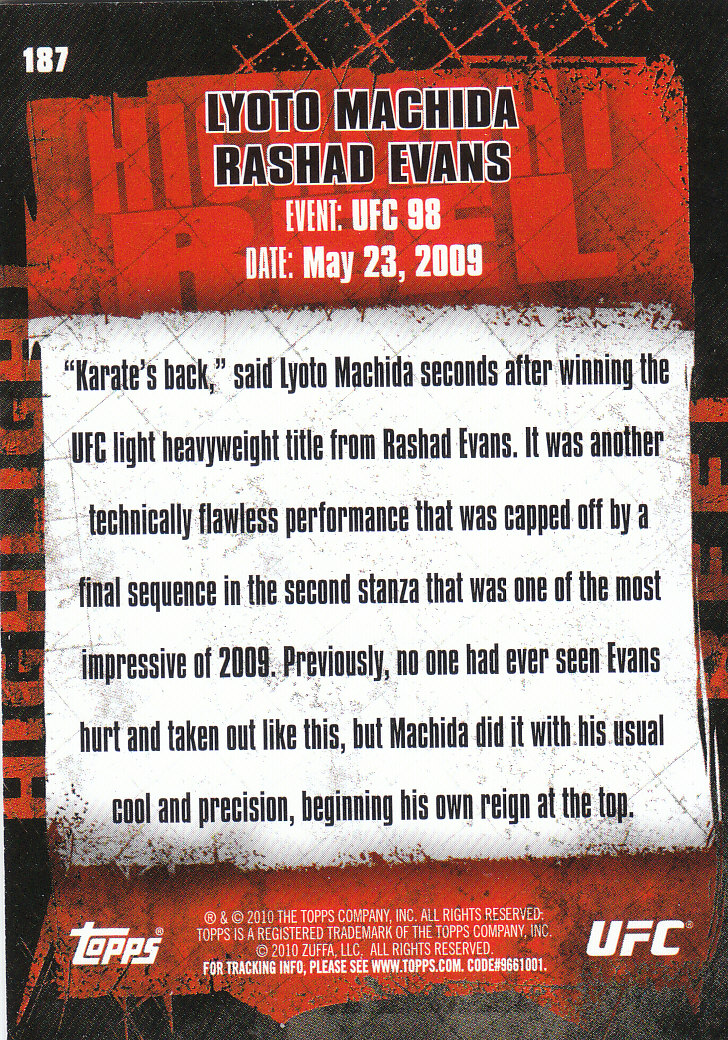 2010 Topps UFC (Ultimate Fighting Championship) MMA "Gold" Parallel Cards - Picture 371 of 397