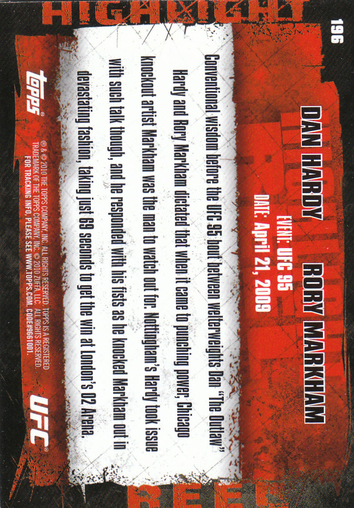 2010 Topps UFC (Ultimate Fighting Championship) MMA "Gold" Parallel Cards - Picture 389 of 397