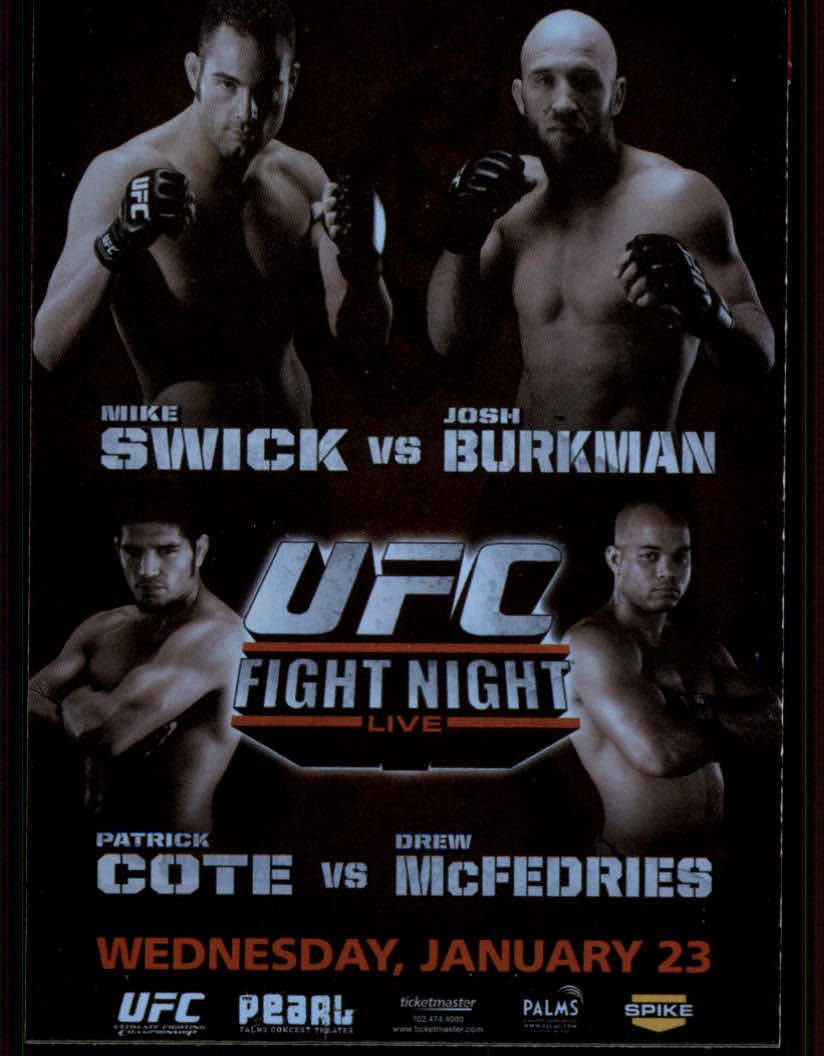 2010 Topps UFC (Ultimate Fighting Championship) MMA "Insert" Cards - Picture 64 of 159