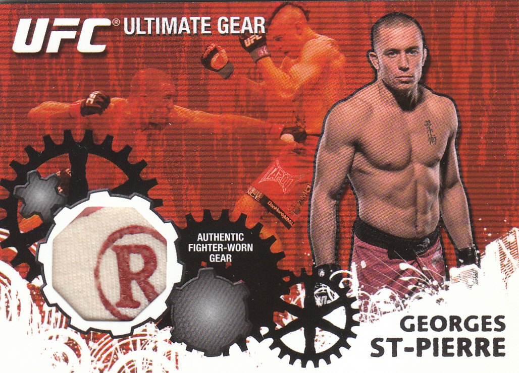 2010 Topps UFC Ultimate Gear #UGGSP Georges St-Pierre